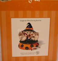 Dept 56 GOOGLE EYE WITCH SERVING BOWL SET